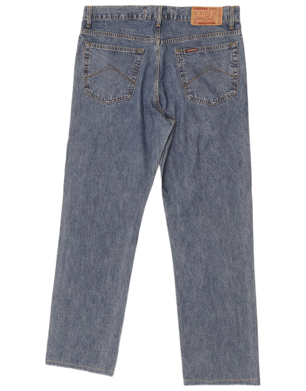 Carrera Mens 700 Regular Fit Straight Jeans W36 L31 Azul Algodão