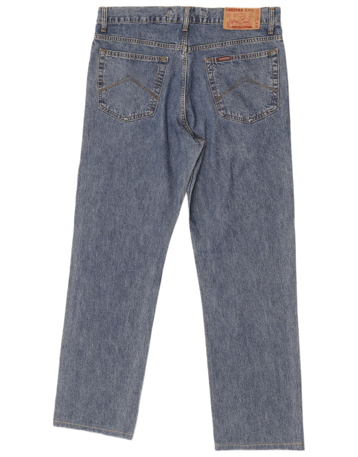 Carrera Mens 700 Regular Fit Straight Jeans W36 L31 Azul Algodão