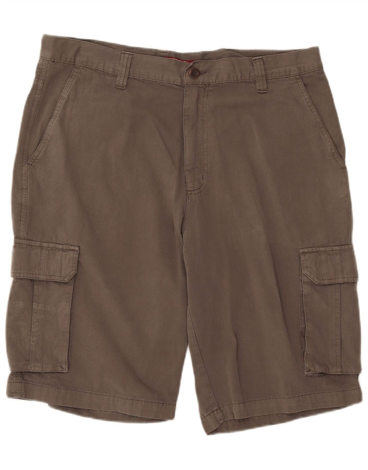 Shorts cargo masculino CARRERA W38 XL algodão cinza