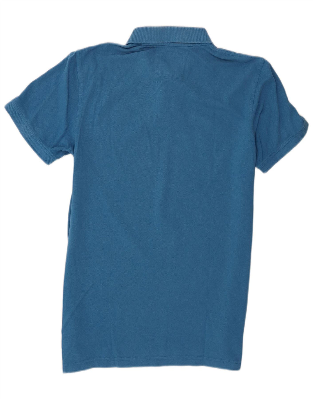 Camisa polo masculina Crew Clothing algodão azul médio