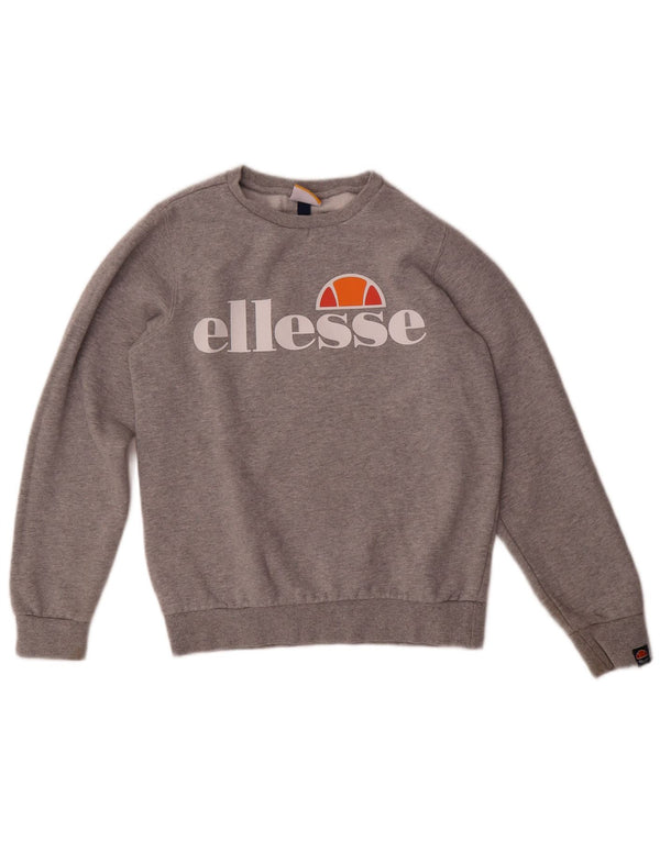 Suéter gráfico Ellesse Boys 12-13 anos algodão cinza