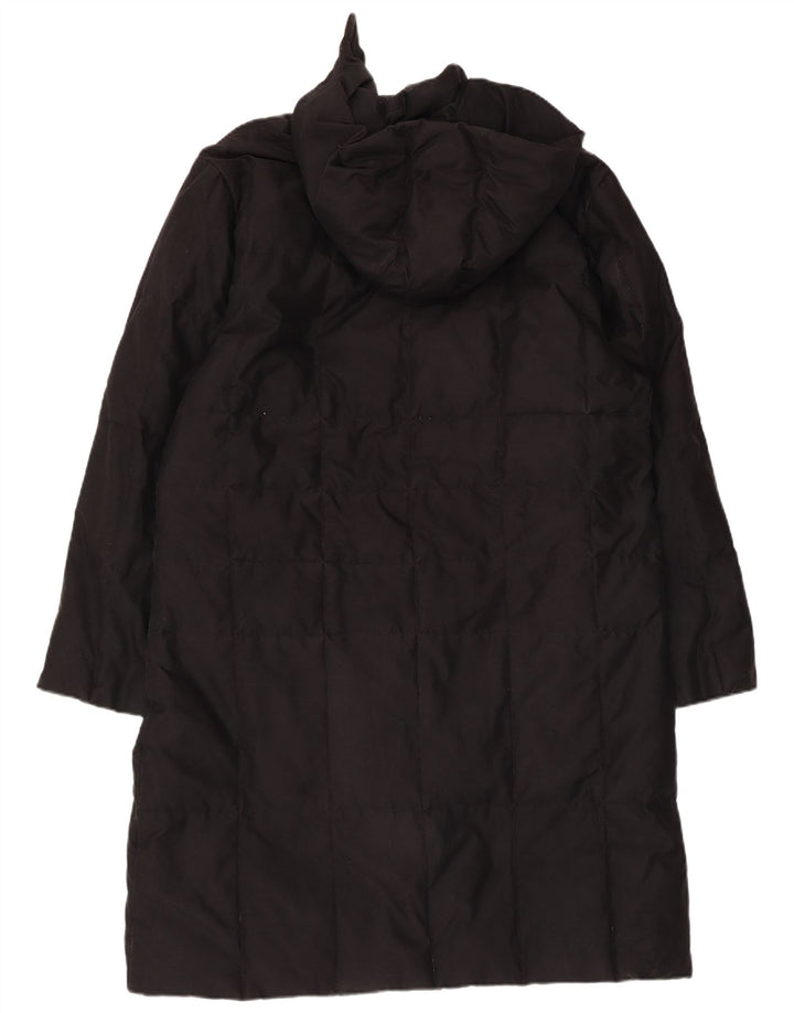 Casaco acolchoado com capuz feminino Sergio Tacchini Reino Unido 16 grande preto
