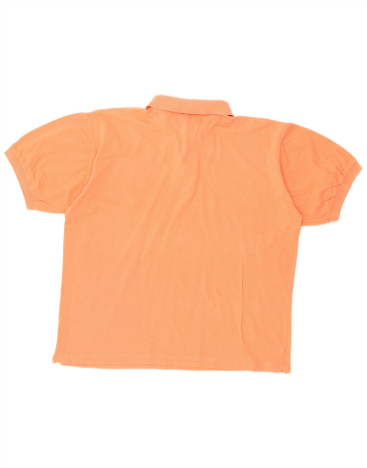 Camisa polo masculina RIFLE algodão laranja médio