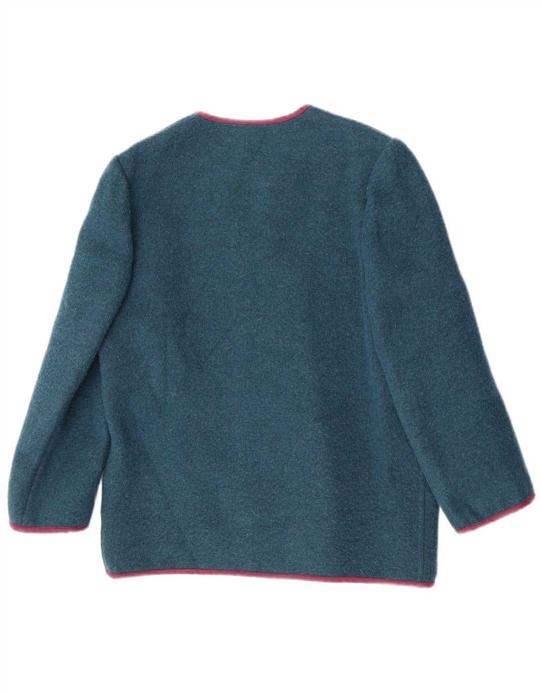 Jaqueta Blazer Feminina Ungaro Reino Unido 14 Lã Turquesa Média
