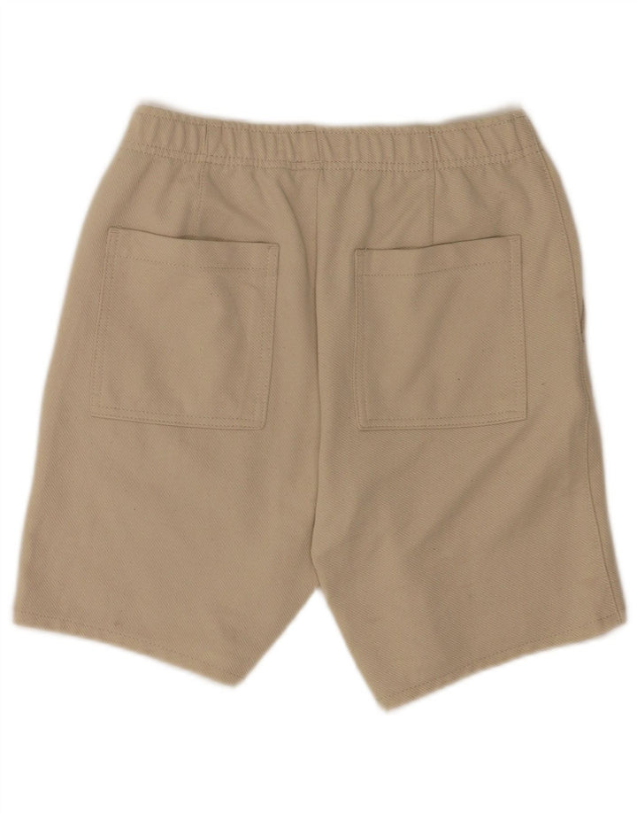 Zara Mens Casual Shorts Pequeno W27 Poliéster Bege
