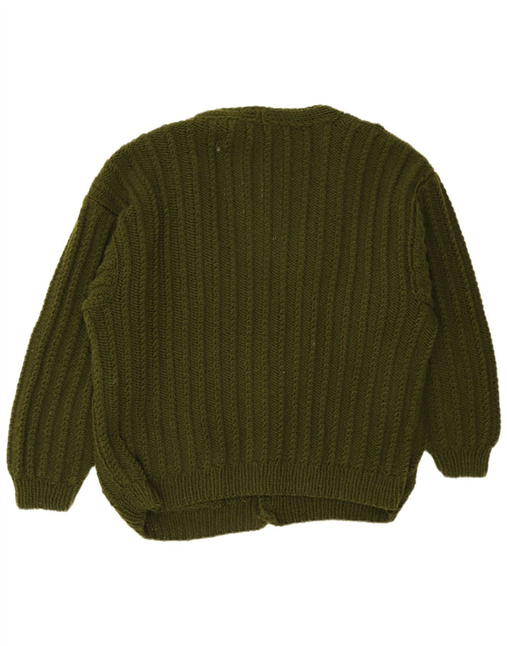 Suéter Cardigan Masculino Vintage XL Caqui