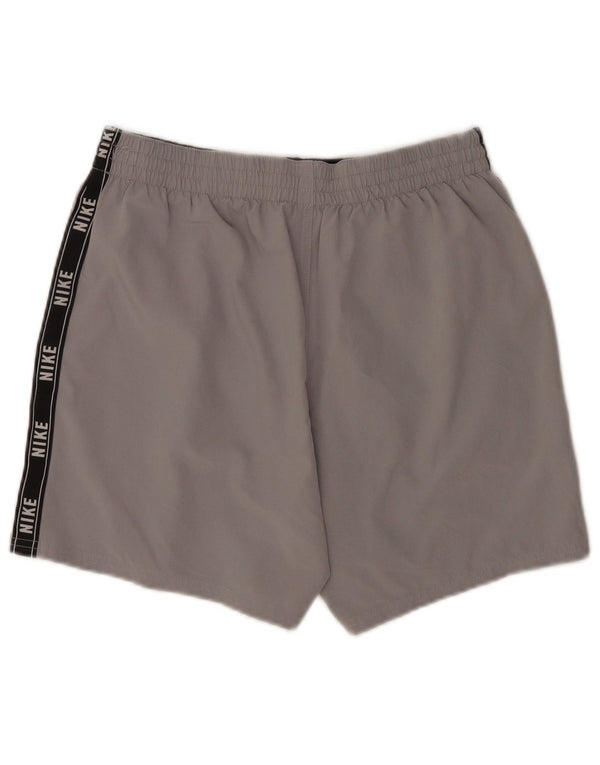 Shorts esportivos gráficos masculinos Nike médio cinza colorblock poliéster