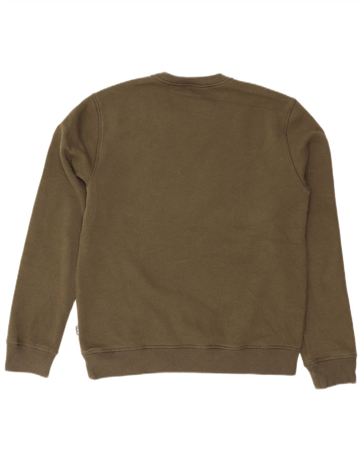 Eddie Bauer moletom masculino jumper médio cáqui algodão