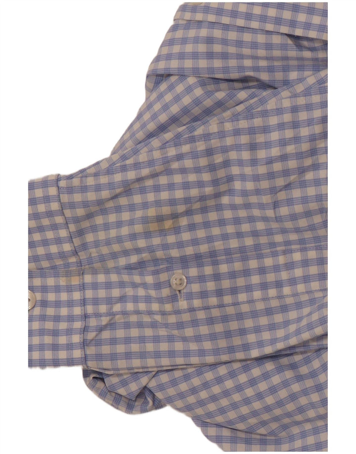 Camisa masculina de ajuste atlético BONOBOS grande azul guingão nylon