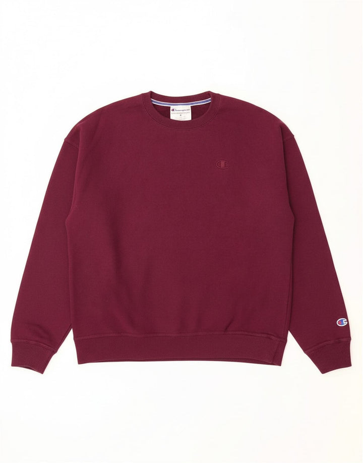 CHAMPION moletom feminino jumper UK 14 médio marrom algodão