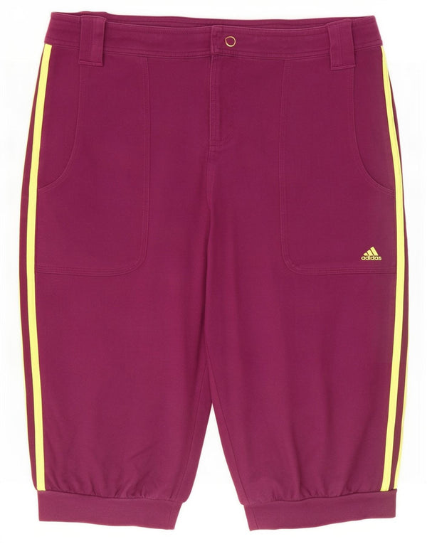 Bermuda Feminina Adidas UK 16 Grande W32 Roxo Algodão