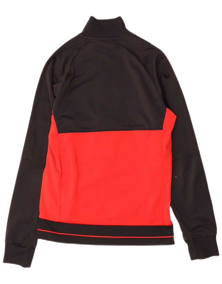 Adidas Mens Treino Top Jacket Pequeno Preto Colorblock Poliéster