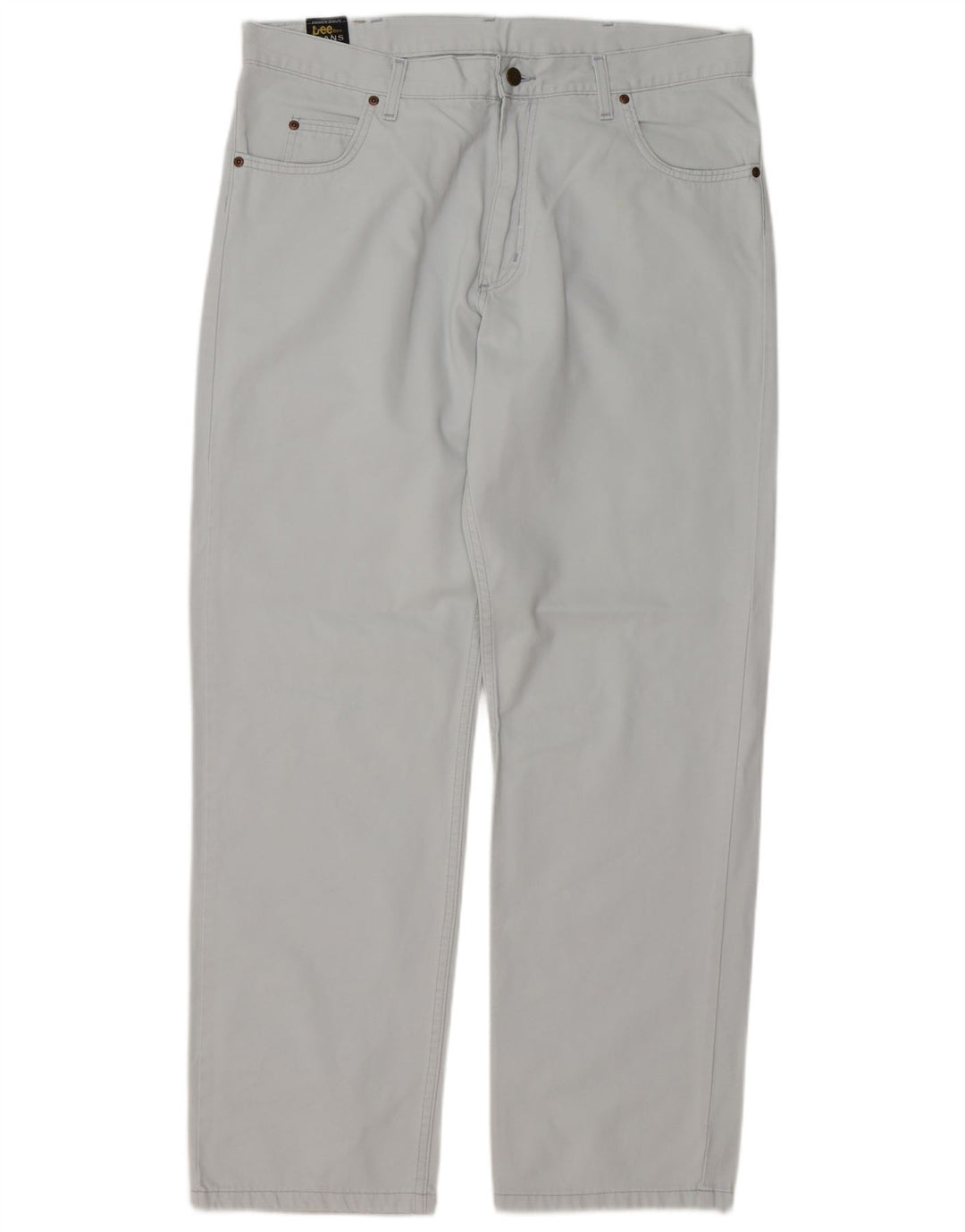Calça casual reta masculina Brooklyn LEE W38 L32 algodão azul