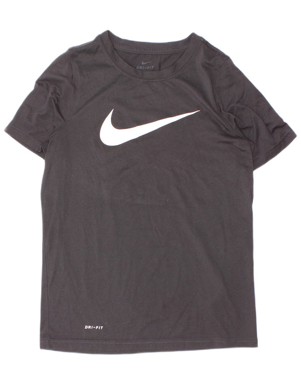 Camiseta Nike Boys Dri Fit Graphic Top 10-11 Anos Médio Preto Poliéster