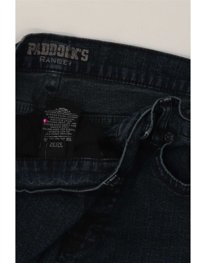 Calça jeans reta feminina Paddock W32 L32 algodão azul