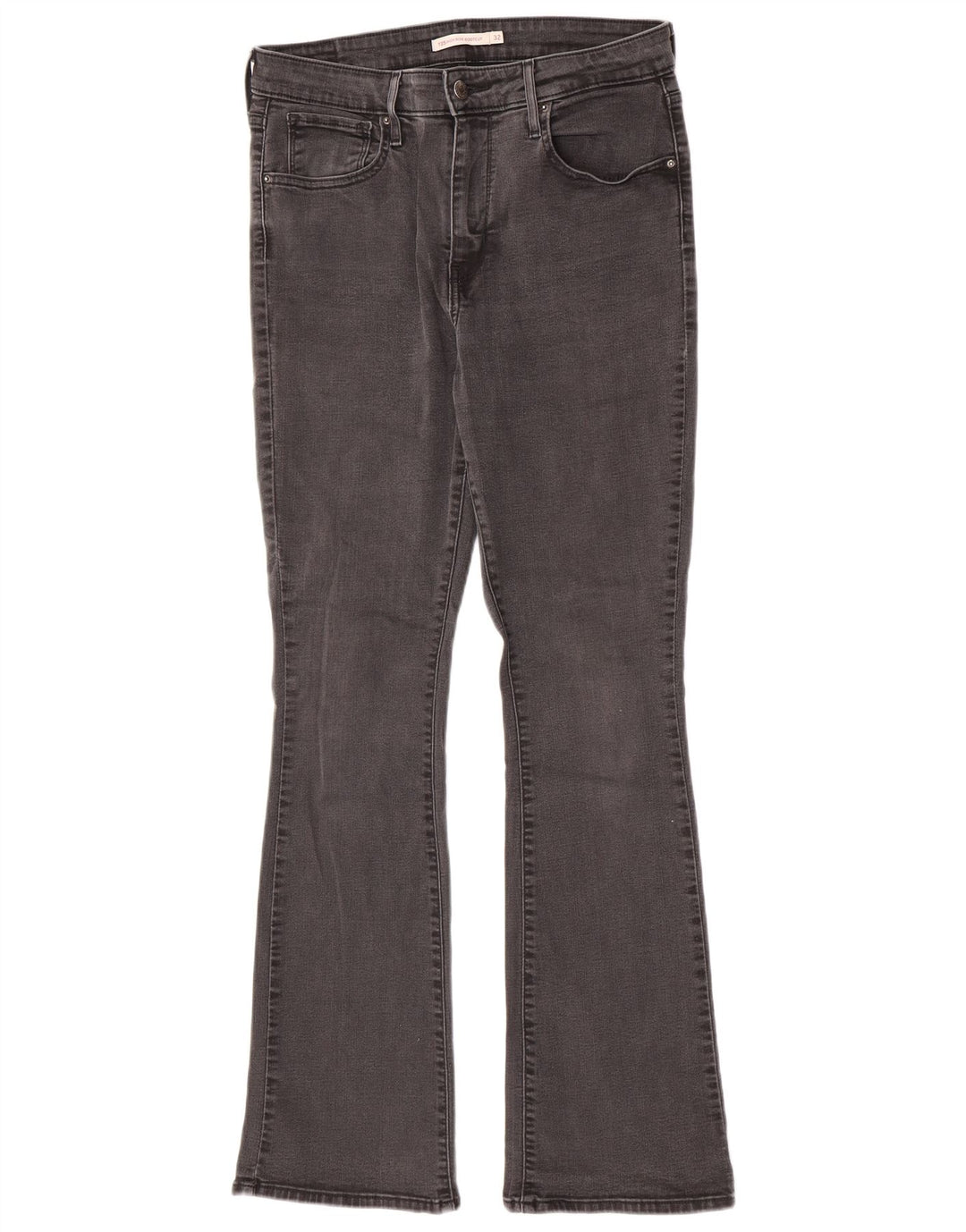 Calça jeans feminina Levi's 725 High Rise Bootcut W32 L32 cinza algodão