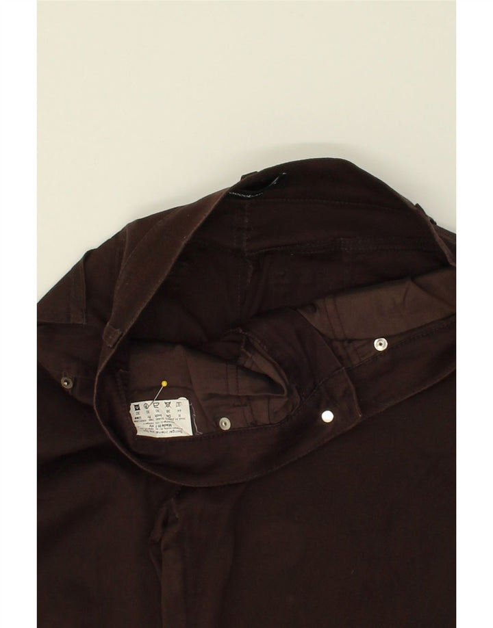 ROCCOBAROCCO Womens Slim Casual Trousers IT 44 Medium W30 L28 Brown Cotton Vintage Roccobarocco and Second-Hand Roccobarocco from Messina Hembry 