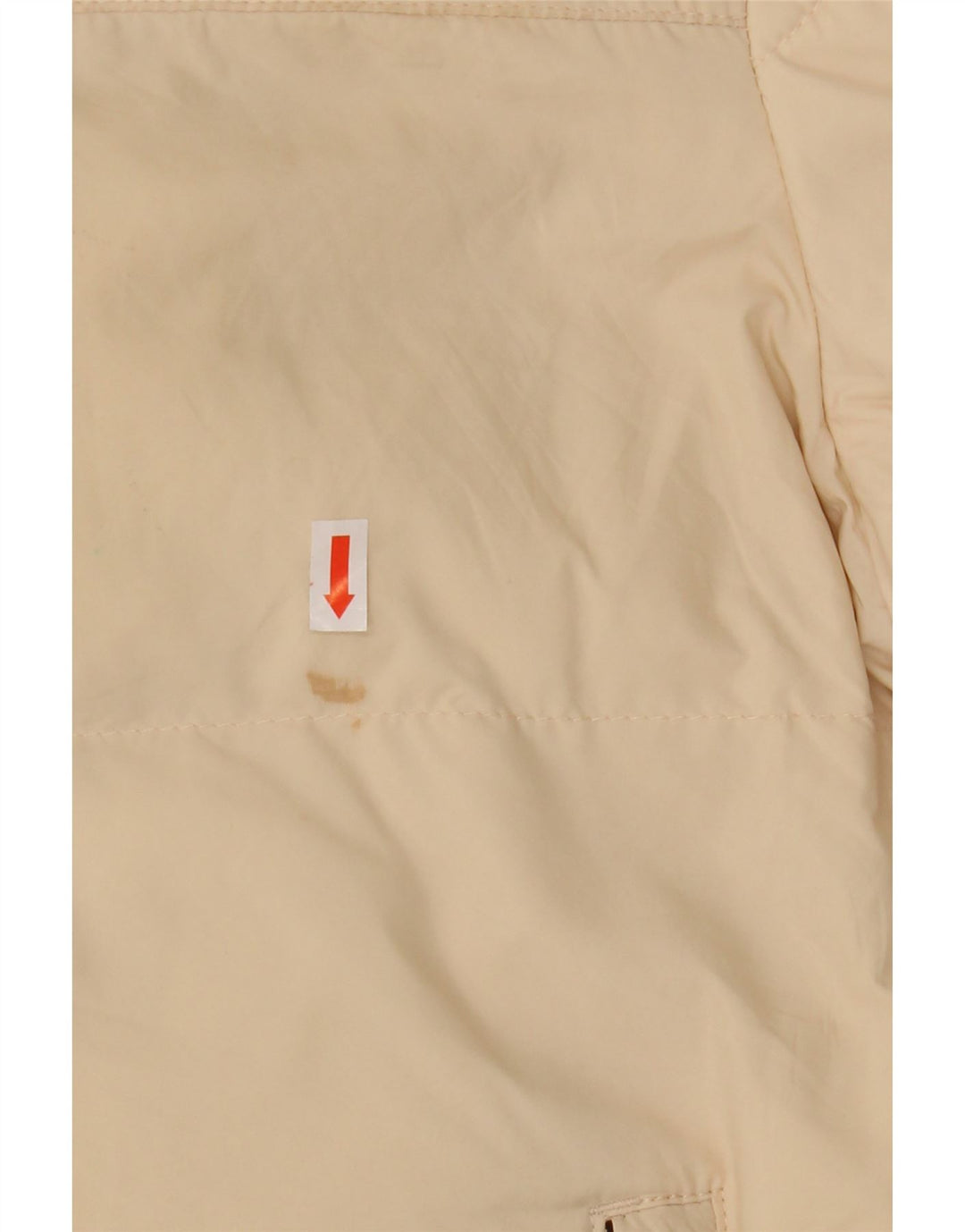 Jaqueta acolchoada masculina ZARA UK 36 pequena bege nylon