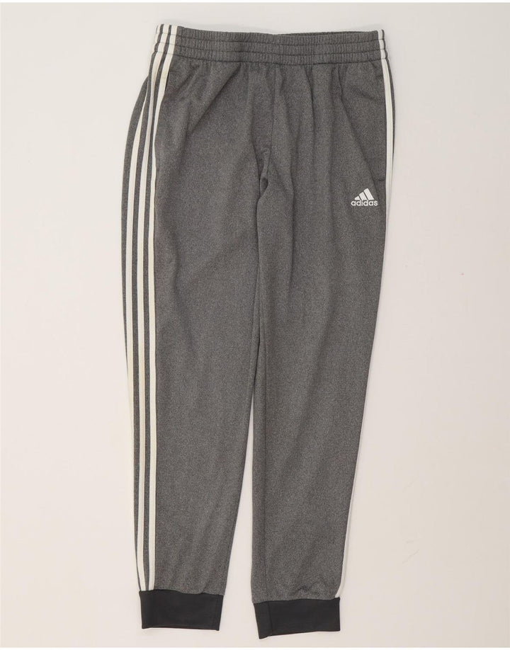 Adidas Mens Calças de treino Joggers UK 44/46 Grande Cinza Poliéster