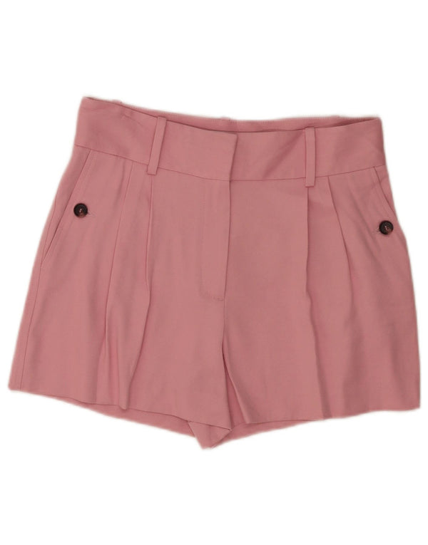 Shorts Chino Feminino Reiss Pegged Reino Unido 10 Pequeno W30 Viscose Rosa