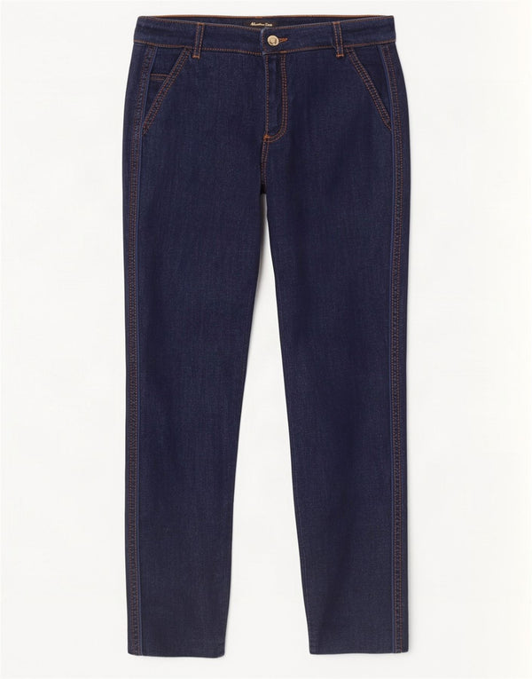 Jeans skinny feminino Massimo Dutti EU 36 XS W26 L30 azul marinho algodão