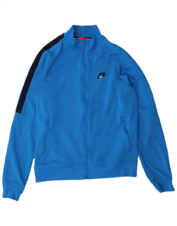 Nike Mens Tracksuit Top Jacket Médio Azul Poliéster