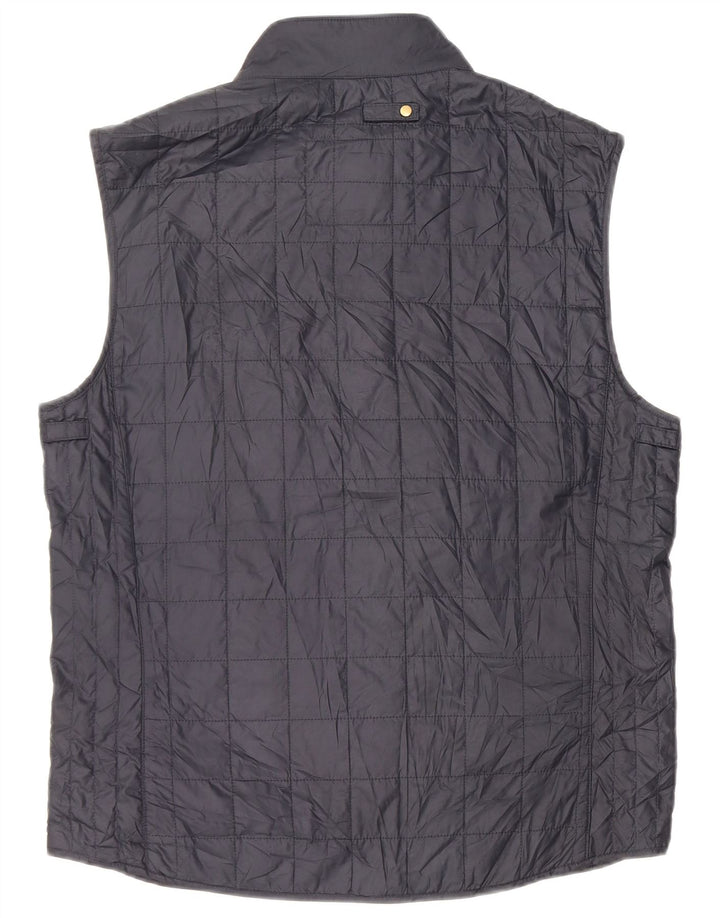 Colete masculino Massimo Dutti UK 40 grande poliéster azul marinho