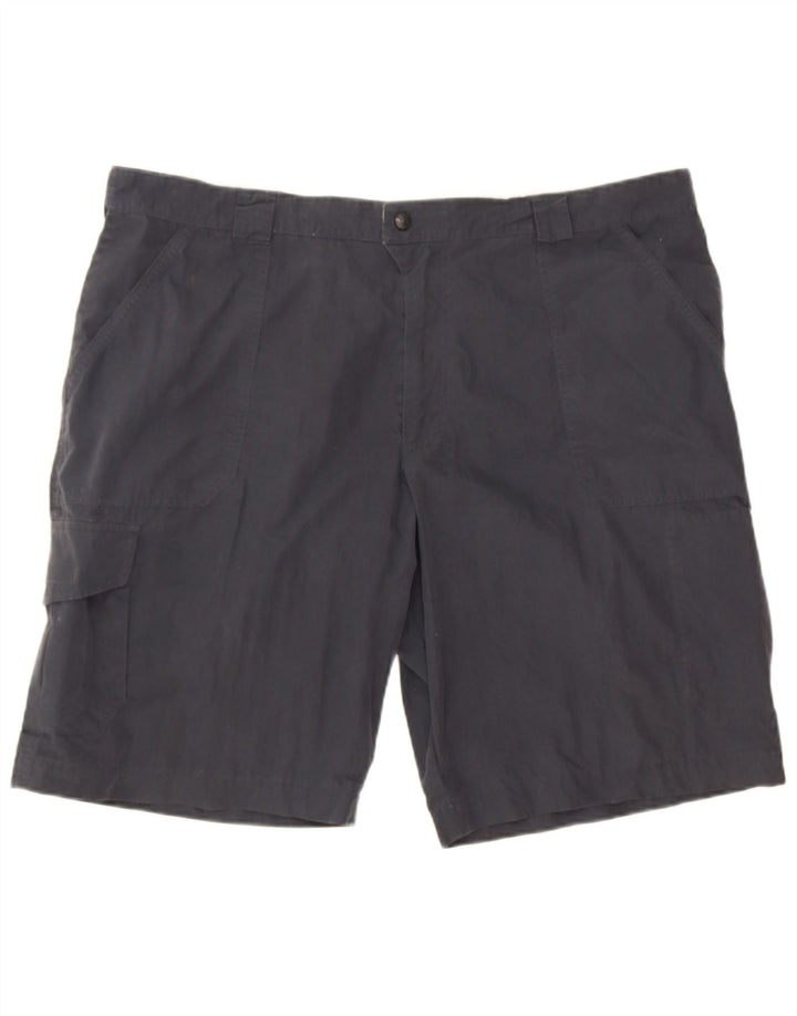 Shorts cargo masculino Marks & Spencer W42 2XL algodão azul marinho