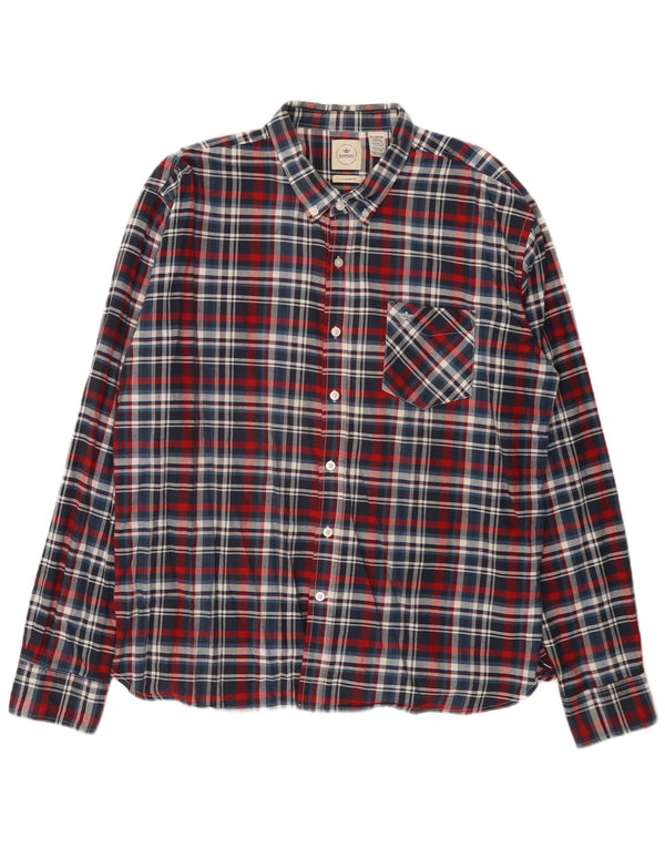 Camisa masculina de flanela Dockers Standard Fit XL algodão xadrez multicolorido