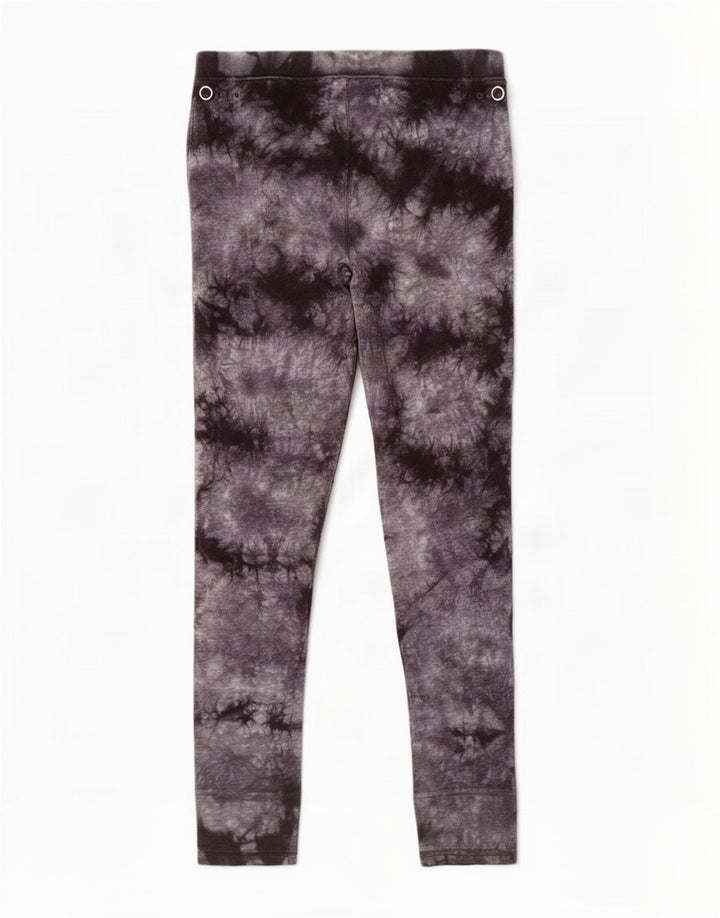 Calça legging feminina Converse UK 14 média preta tie-dye