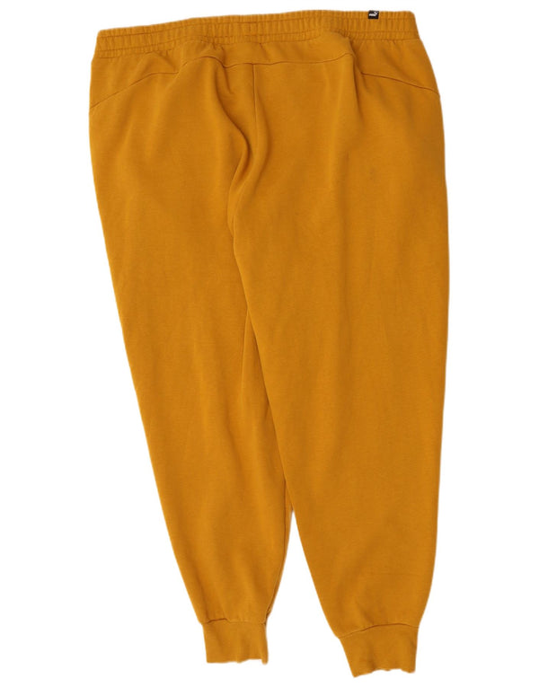 Calça de treino feminina Puma Joggers 3XL algodão amarelo