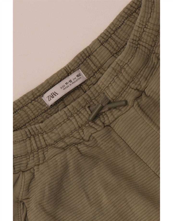 Zara Boys Chino Shorts 11-12 Anos W26 Caqui