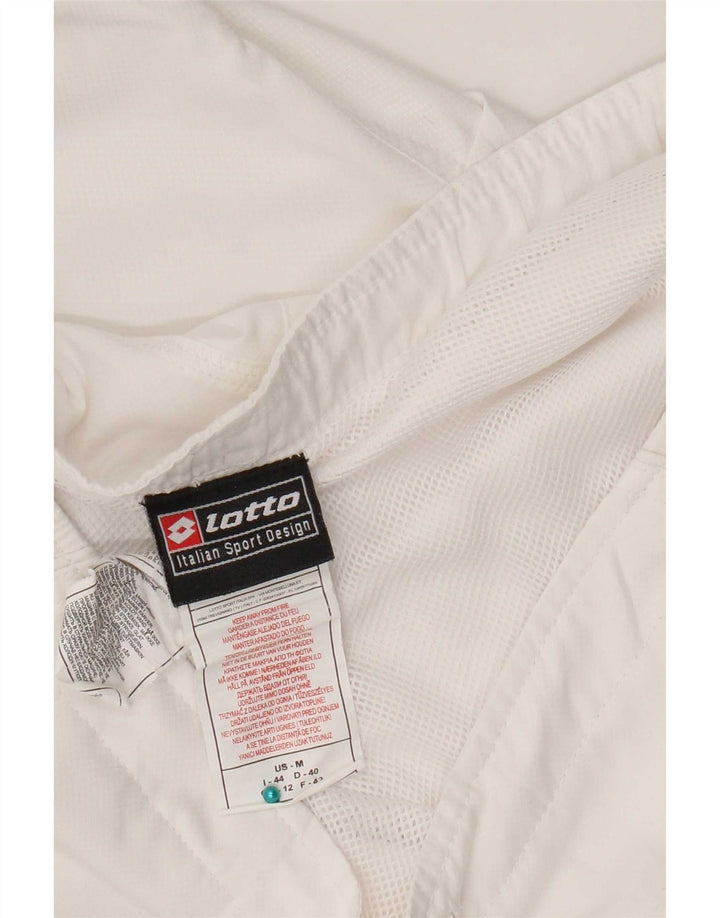 Calça de treino feminina Capri Lotto UK 12 poliéster branco médio