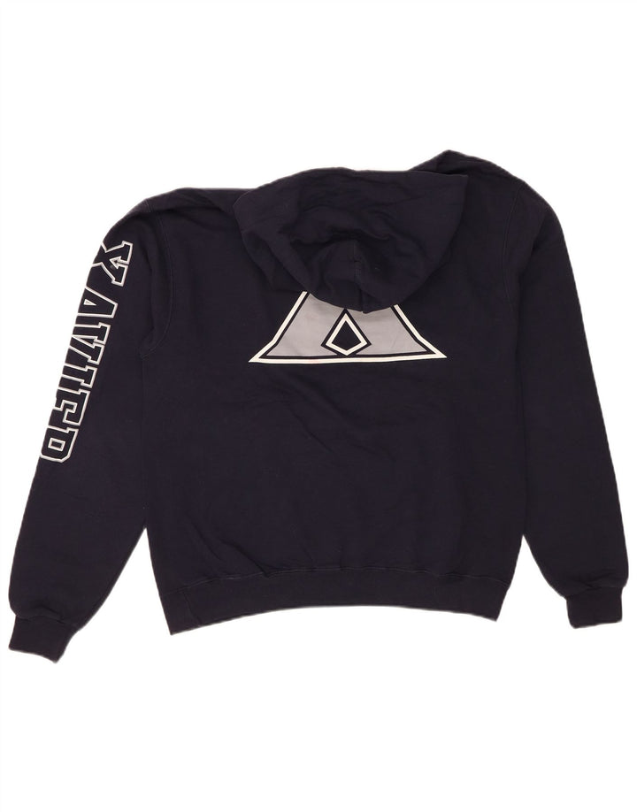 CHAMPION Masculino Xavier Graphic moletom com capuz médio algodão azul marinho