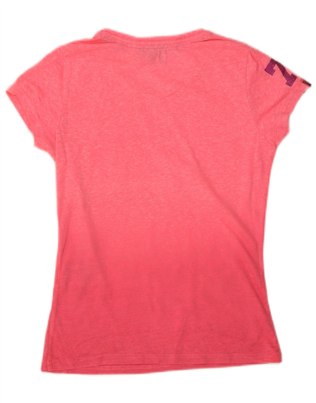 Camiseta feminina Superdry com estampa gráfica UK 8 pequena rosa tie-dye poliéster