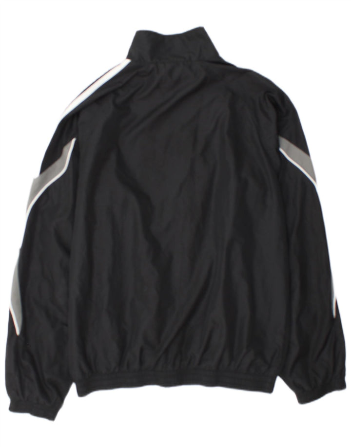 Adidas Mens Tracksuit Top Jacket UK 36/38 Pequeno Preto Colorblock Poliéster