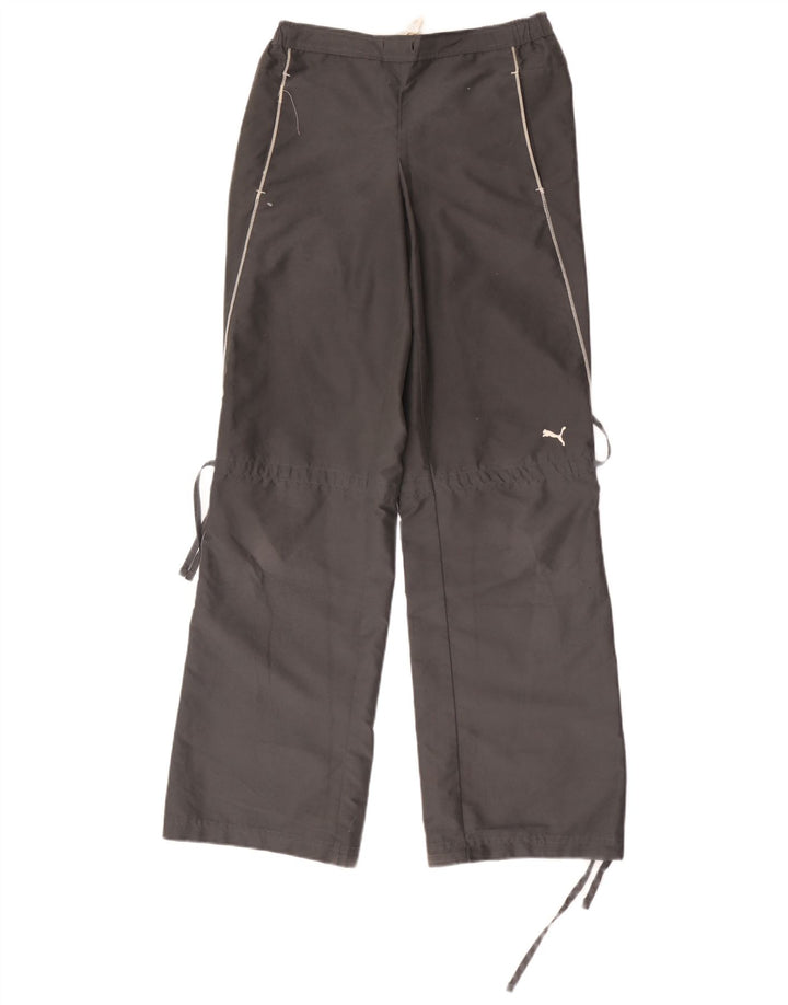 Calça de treino feminina Puma UK 10 poliéster cinza pequeno