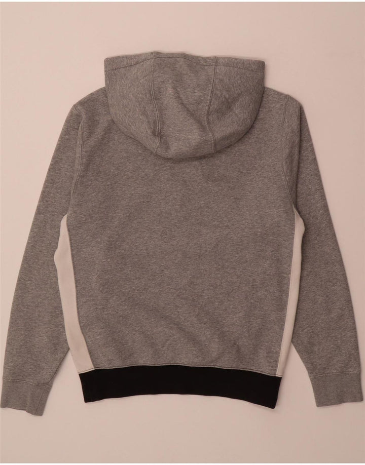 Suéter masculino NIKE com capuz e zíper e pescoço XS cinza colorblock algodão