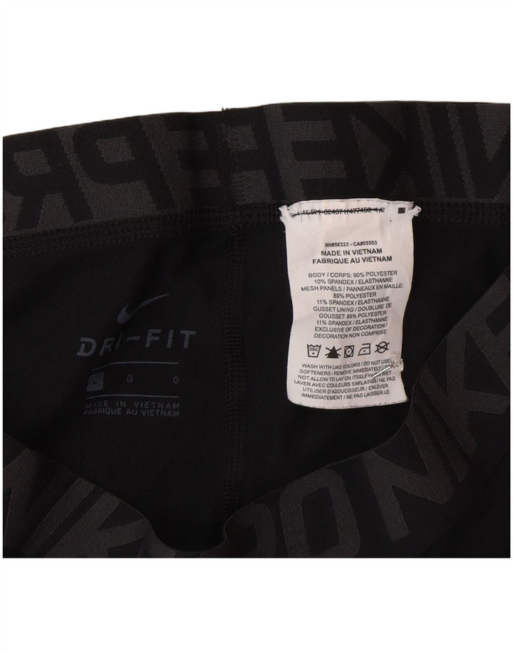 Leggings Nike Masculino Dri Fit Graphic Crop Grande Poliéster Preto