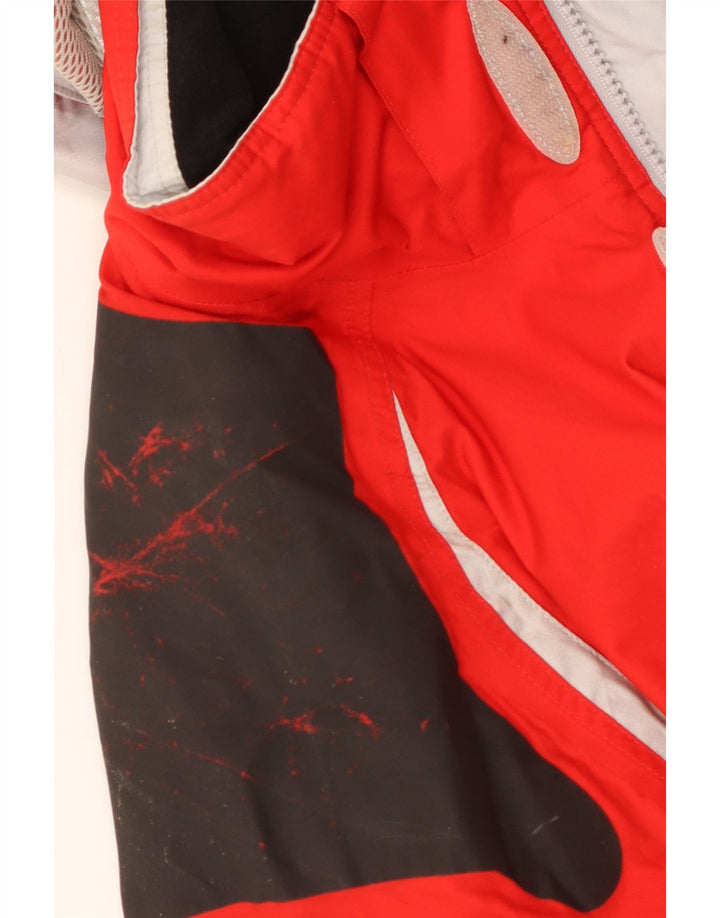 Jaqueta de esqui masculina com capuz Peak Performance UK 38 Medium Red Colourblock