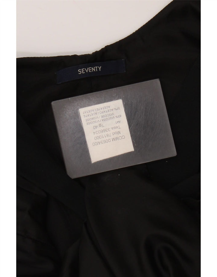 Vestido bainha sem mangas Seventy feminino IT 40 pequeno viscose preta