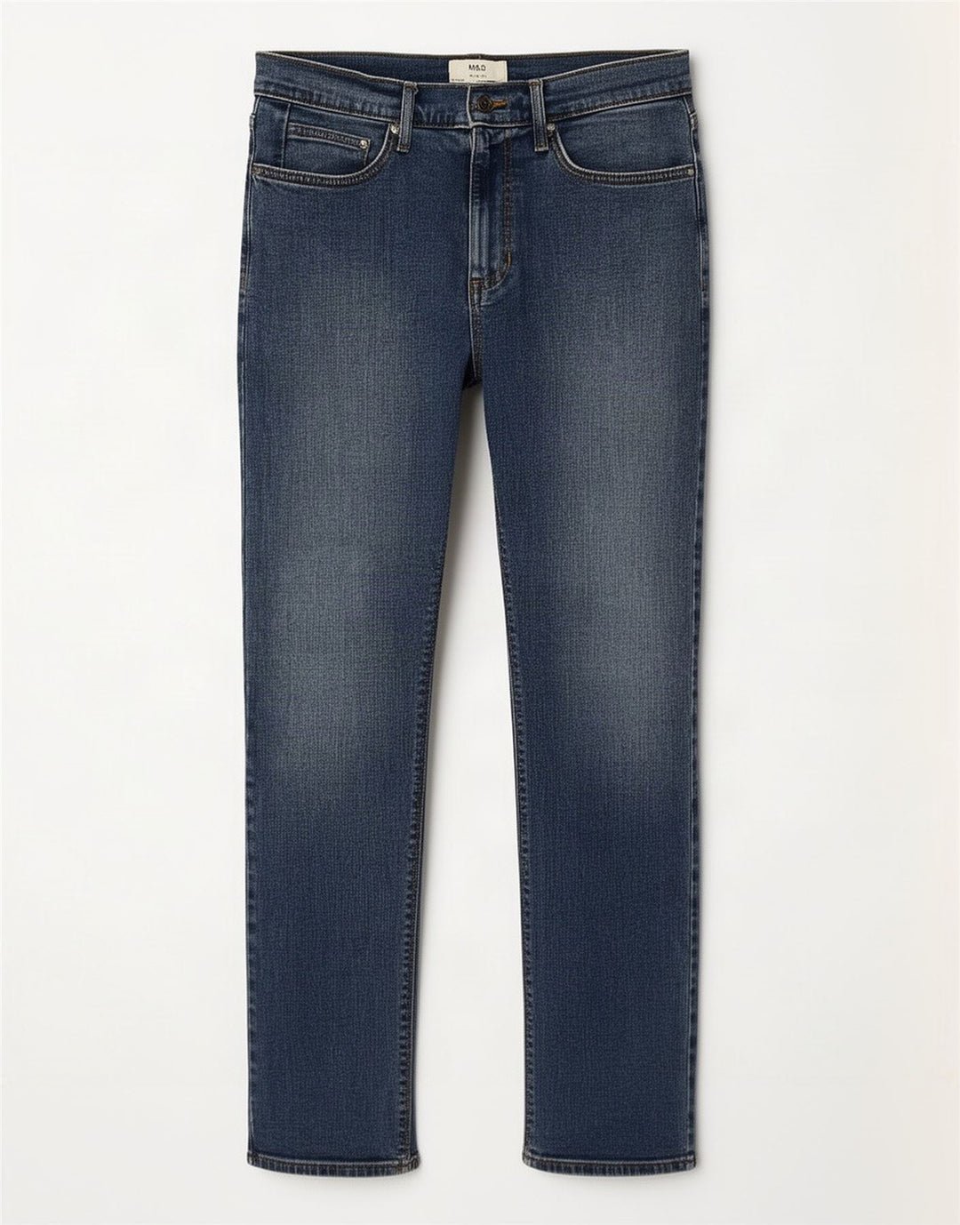 Marks & Spencer Mens Slim Jeans W32 L31 Azul Algodão