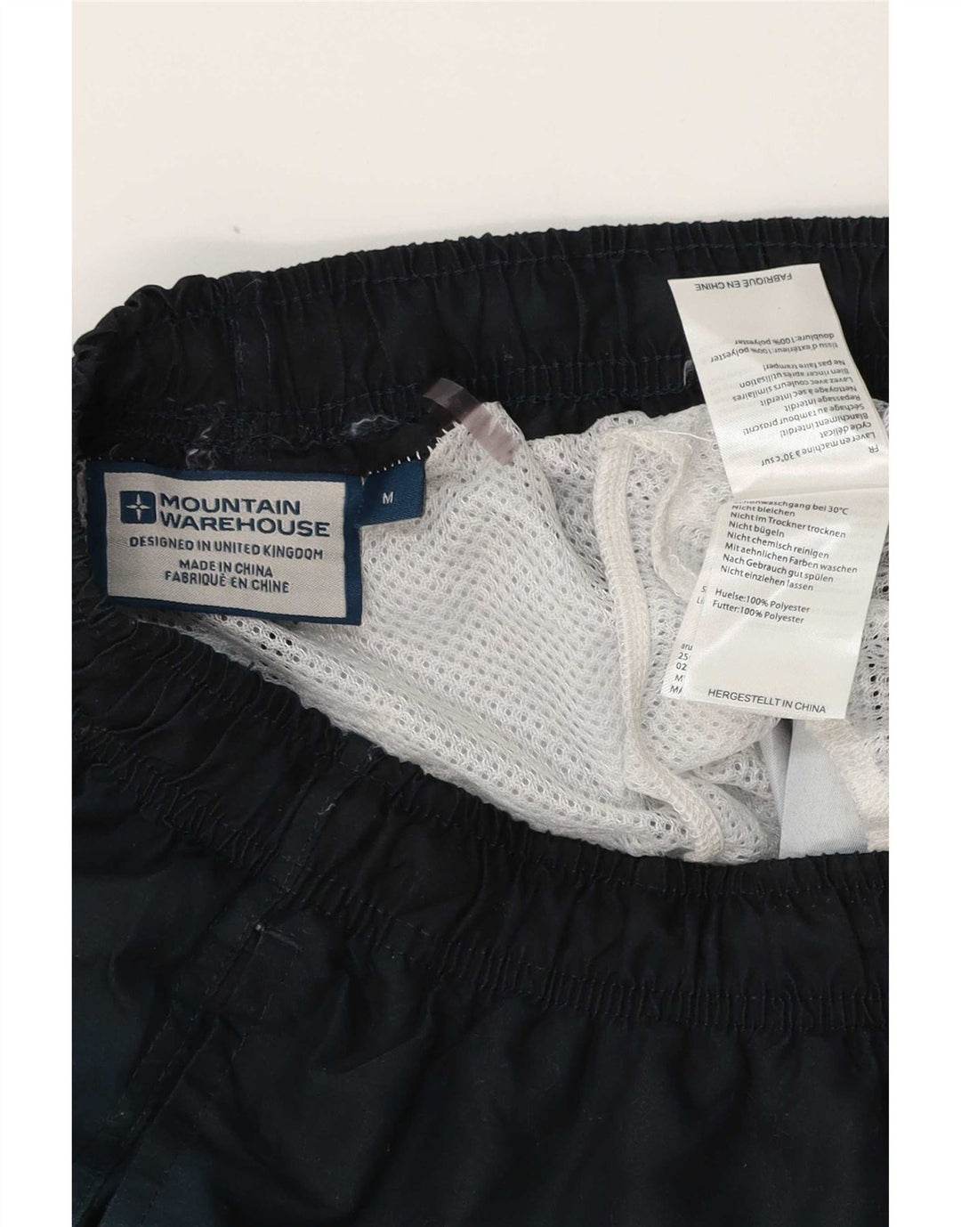 Poliéster azul médio de Colourblock do short de natação dos homens do armazém da montanha