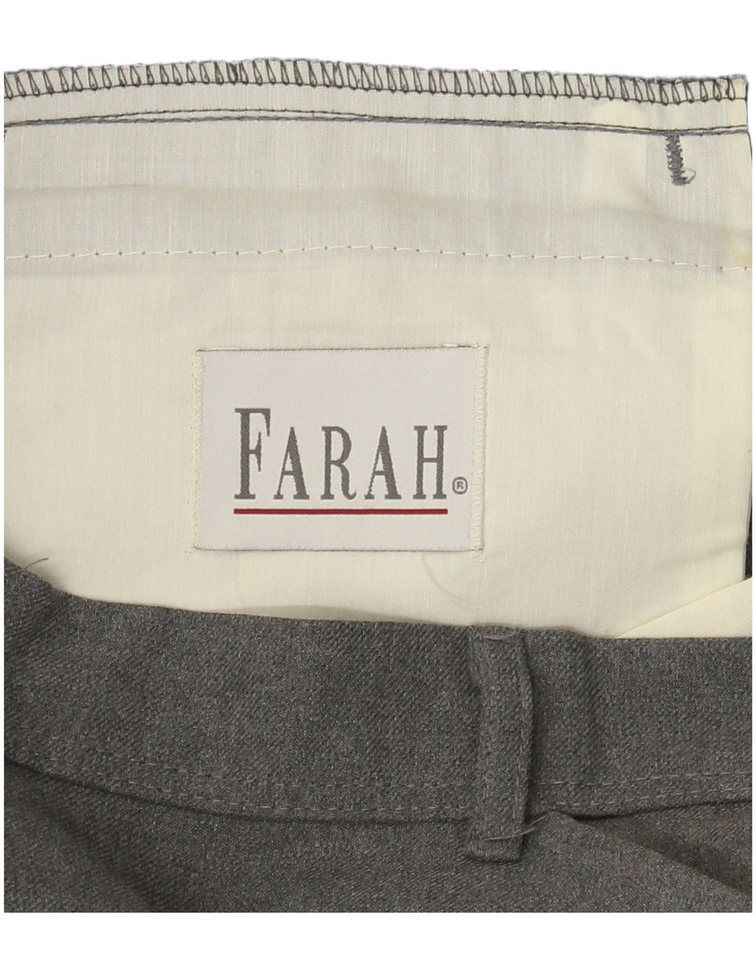 Calça casual reta masculina Farah W40 L30 cinza