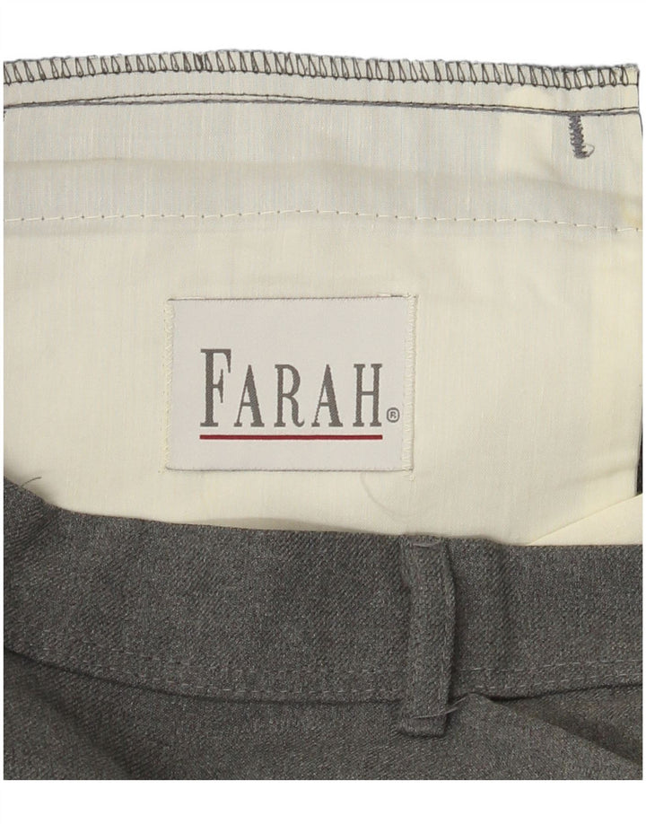 Calça casual reta masculina Farah W40 L30 cinza