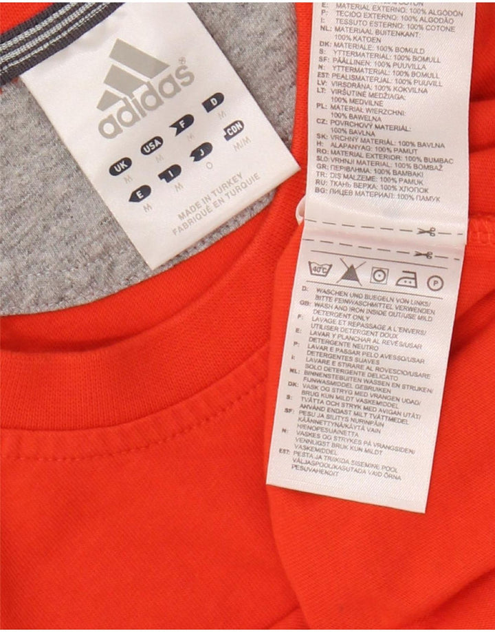 Camiseta masculina ADIDAS Top Médio Algodão Laranja