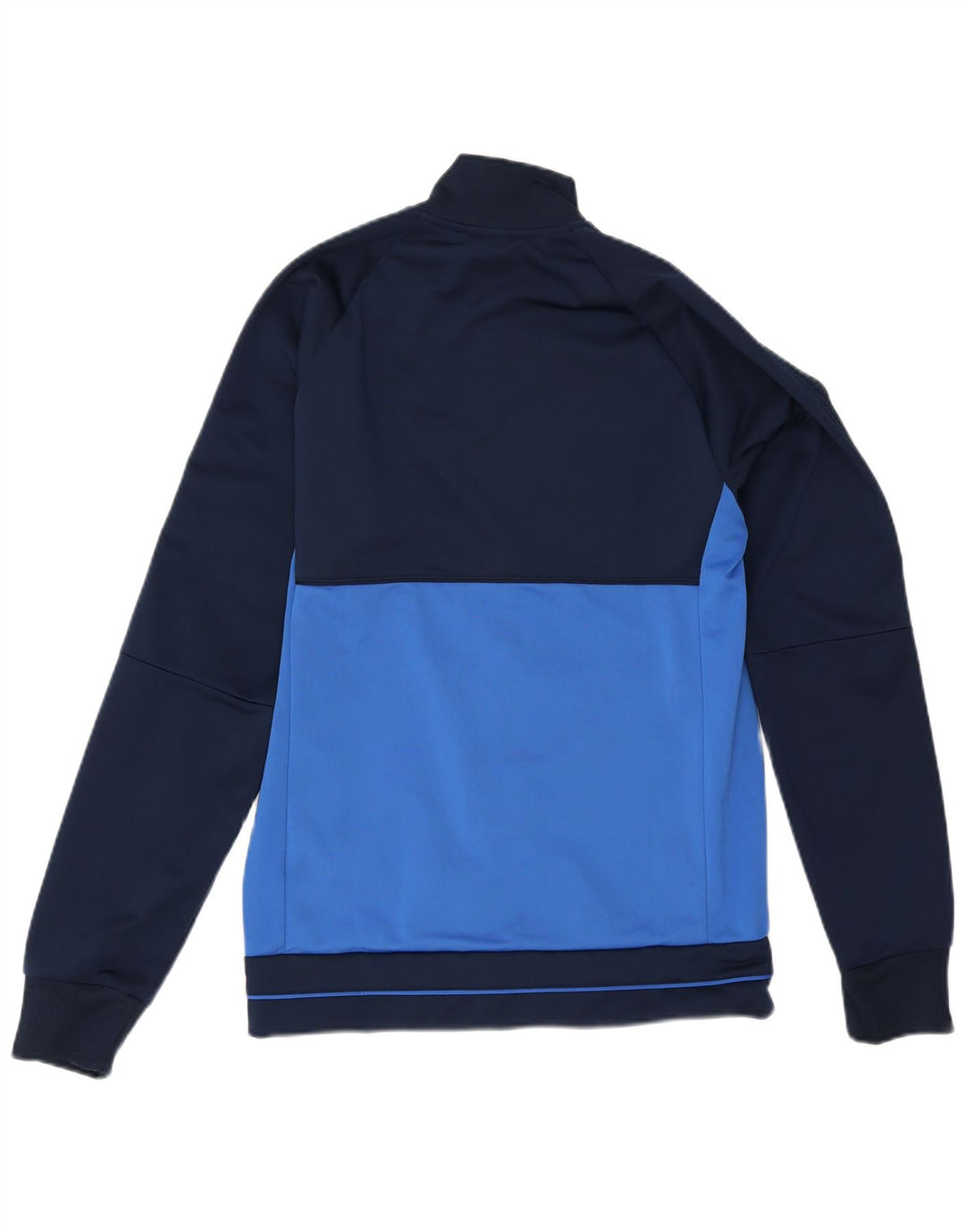 Adidas Mens Treino Top Jacket Pequeno Azul Marinho Colorblock Poliéster