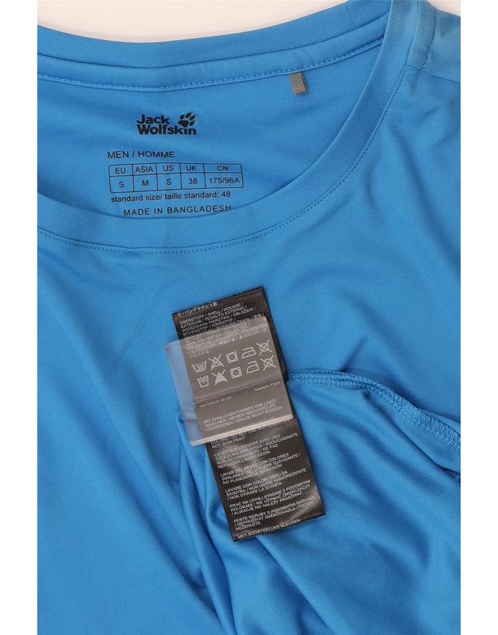 Camiseta masculina Jack Wolfskin UK 38 poliéster azul pequeno