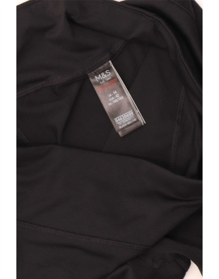 Leggings femininos Marks & Spencer UK 14 poliéster preto grande