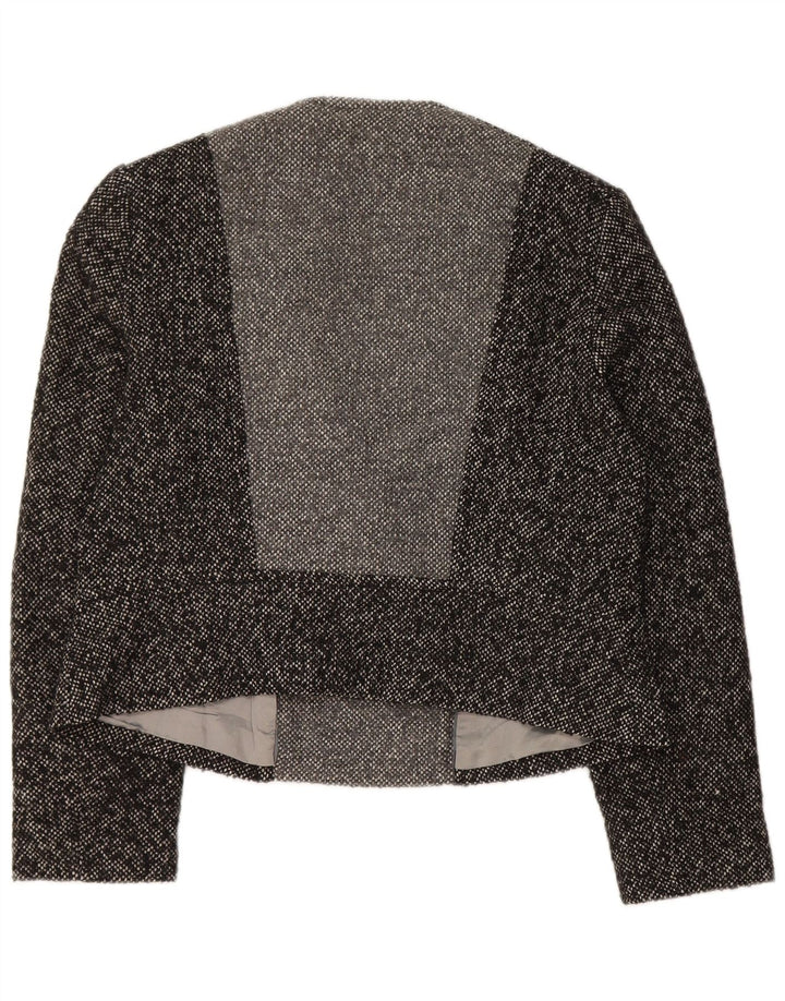 Jaqueta feminina Marks & Spencer Autograph Blazer UK 16 grande cinza manchada